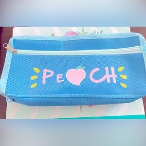 Blue Peach Pencil Case
